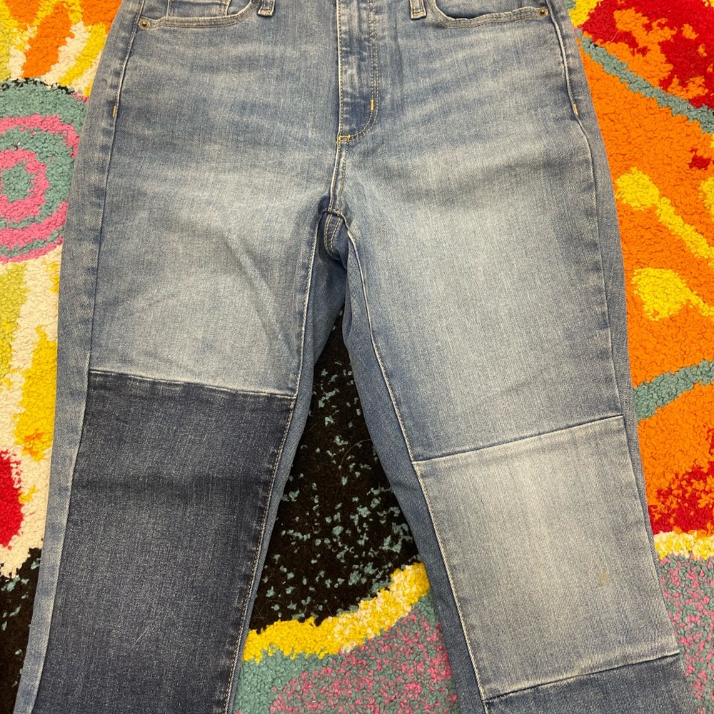 Universal Thread Two-Tone Blue Boyfriend Jeans